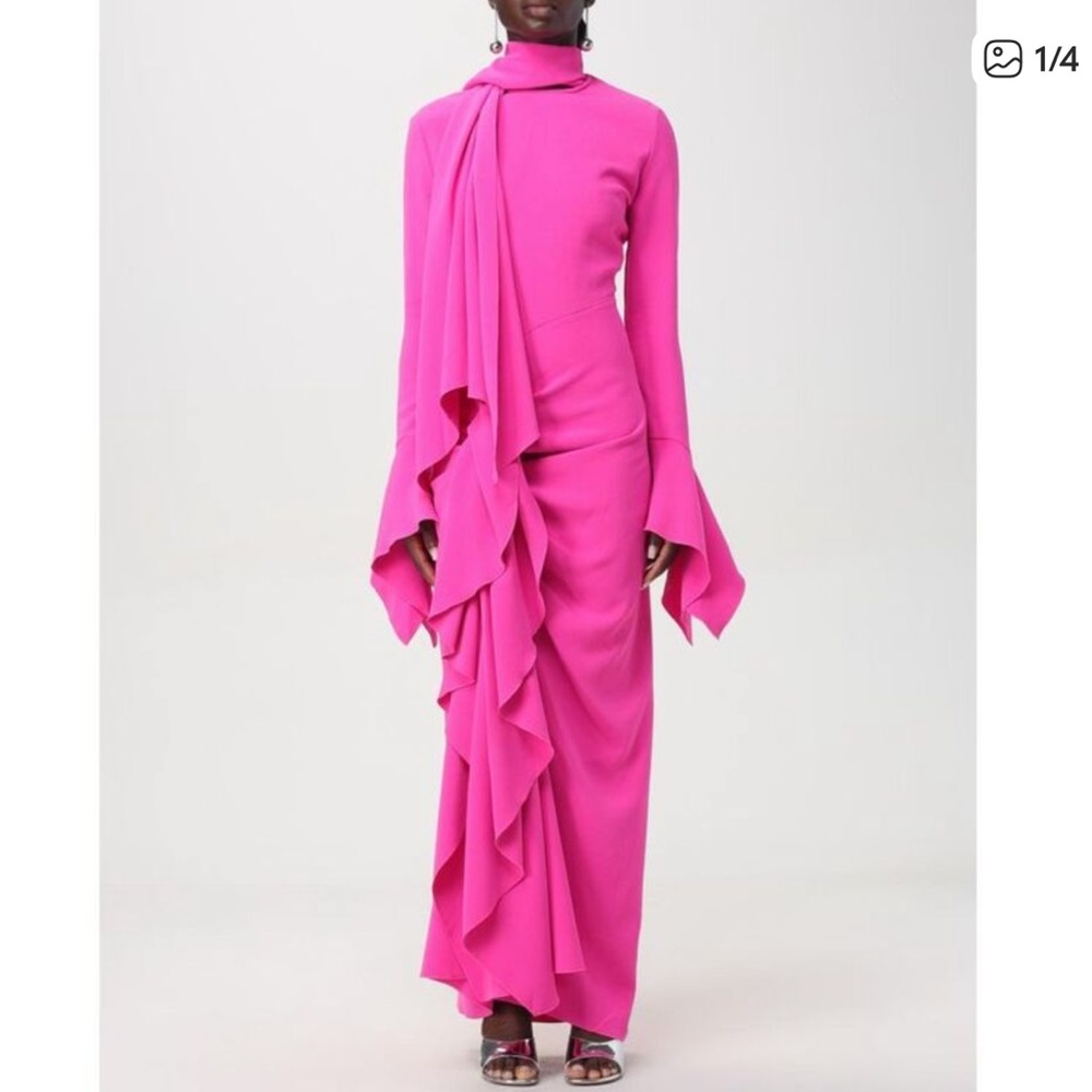 Solace London Fuchsia Gown